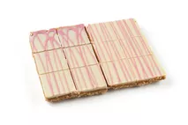 Grand Productions Luxury White Chocolate & Raspberry Caramel Shortcake Traybake  (Scotland Only)