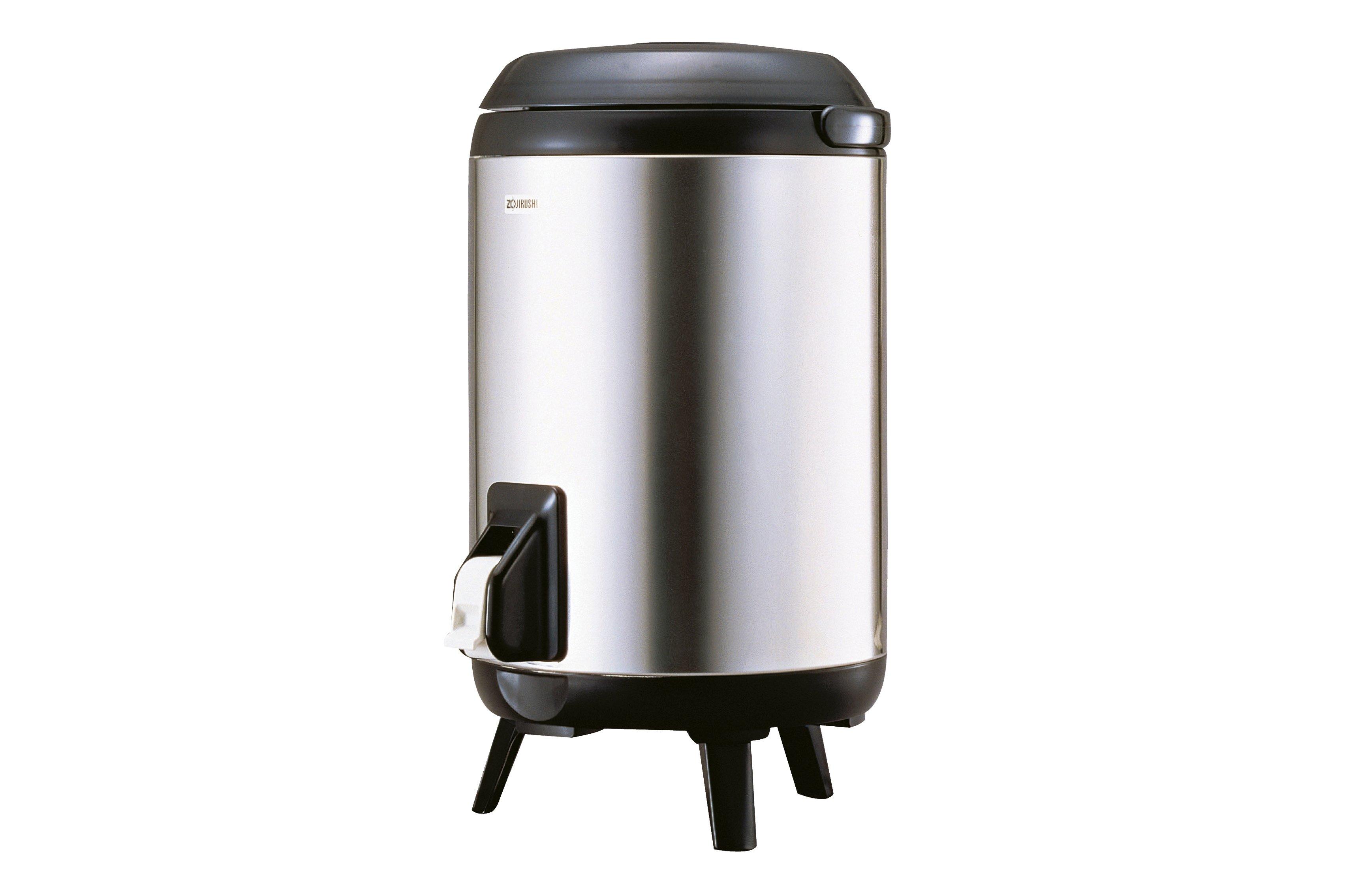 Insulated Gravity Dispenser Silver with Black Trim