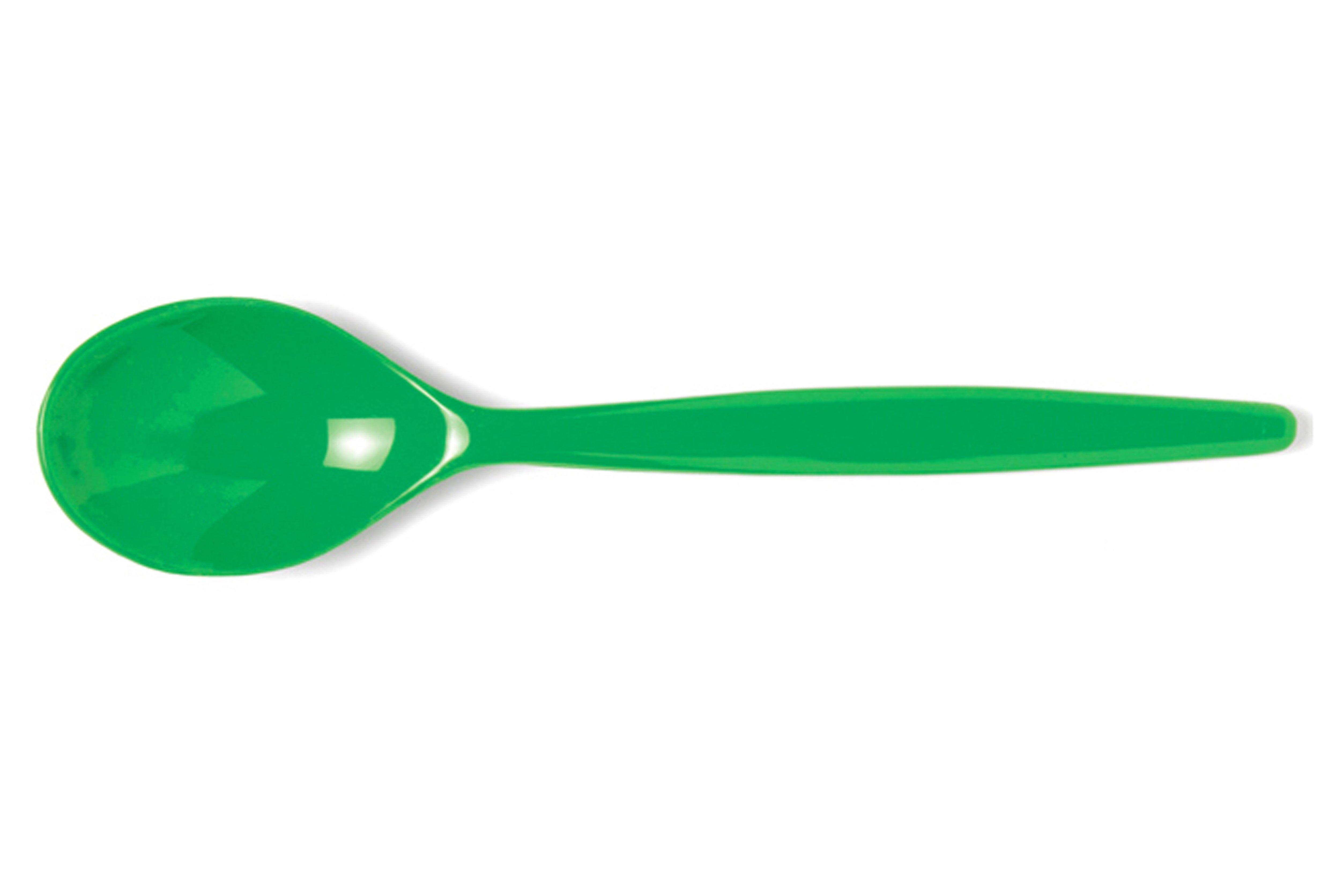 Green Polycarboante Standard Dessert Spoon