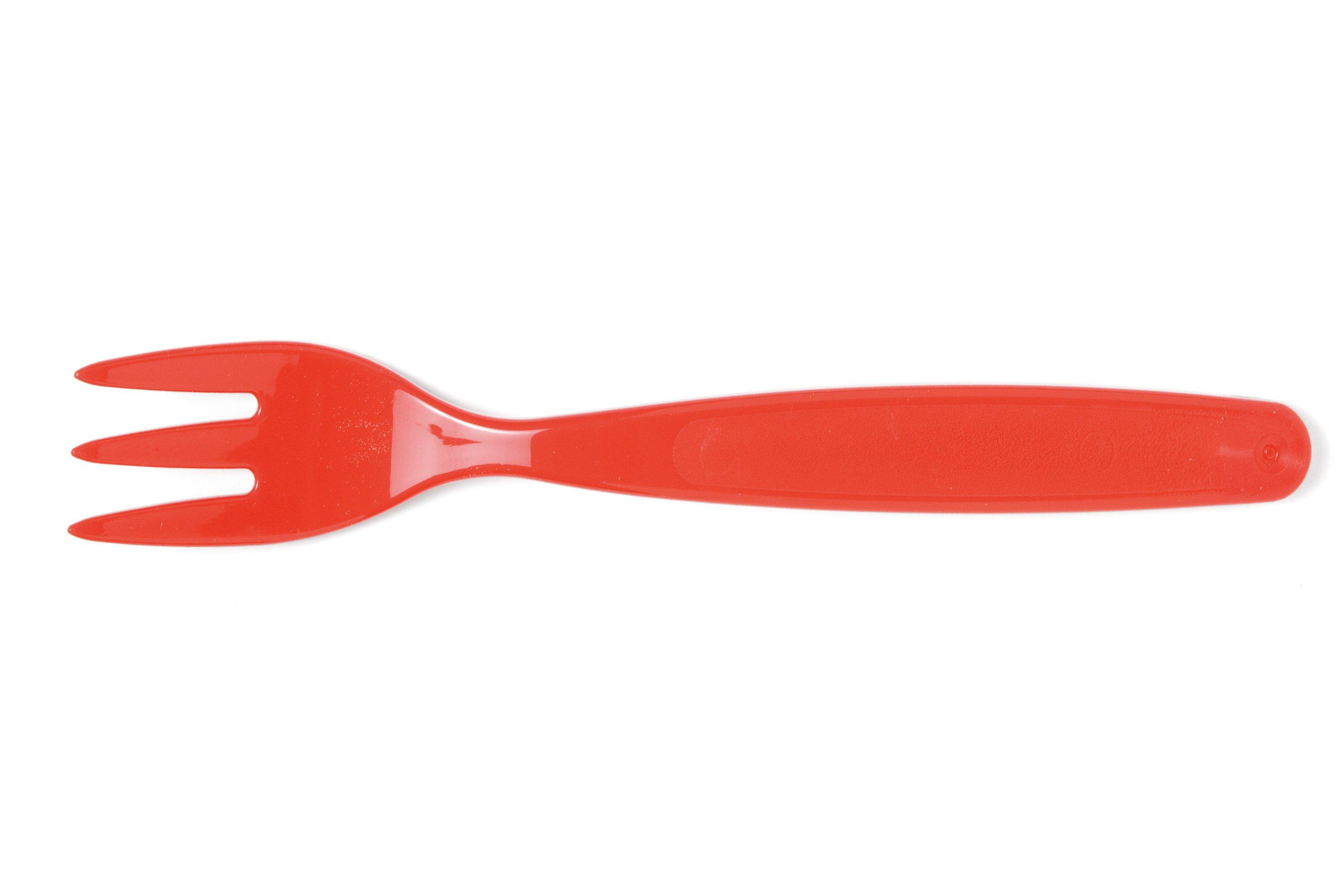 Small Red Polycarbonate Fork