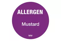 Allergen Label for Mustard