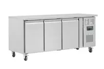 Polar G597 Stainless Steel 3 Door Refrigerated Counter