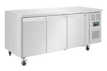 Polar G600 Stainless Steel 3 Door Freezer Counter