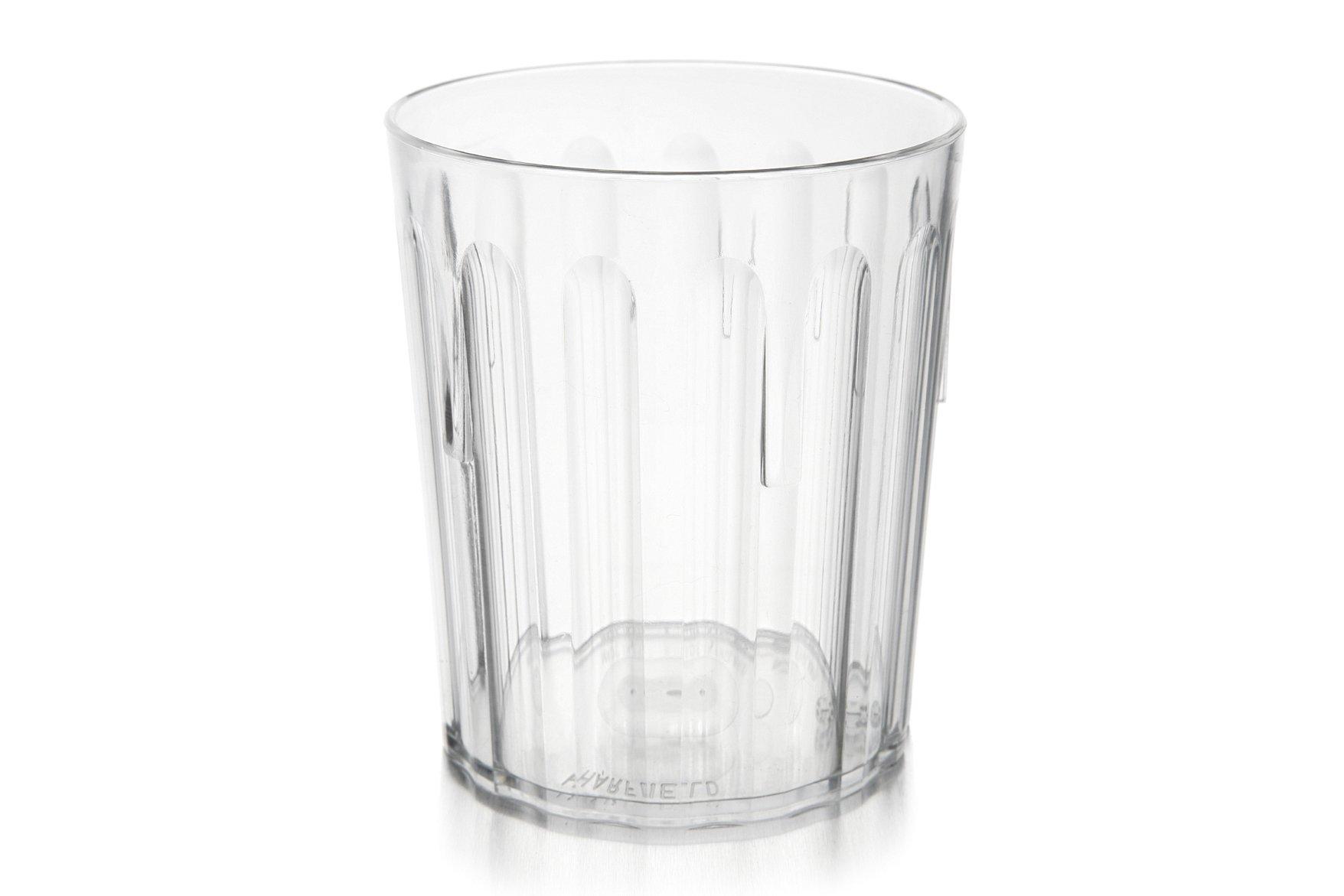 Harfield Clear Polycarbonate Fluted Tumbler 227ml