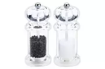 Clear Acrylic Salt and Pepper Mill Set