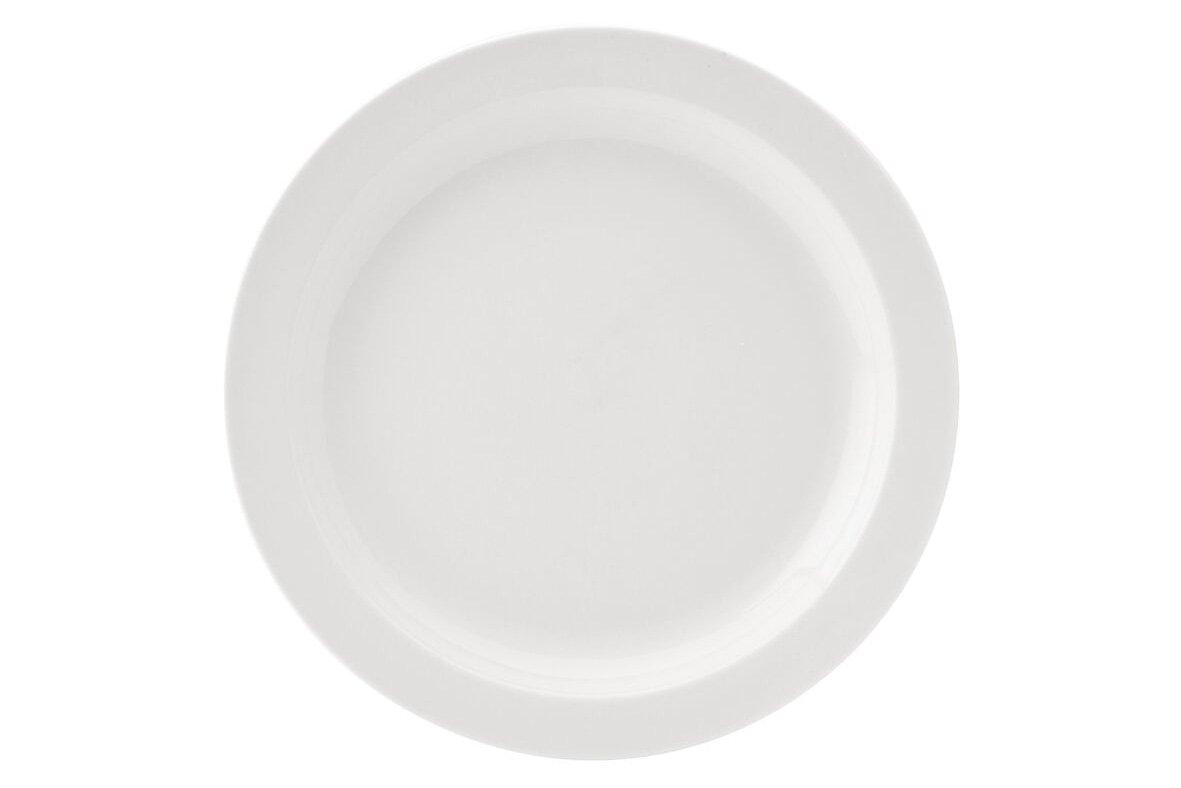 Utopia Pure White Narrow Rim Plate 23cm