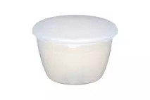 Plastic Pudding Bowl & Lid 0.275ltr