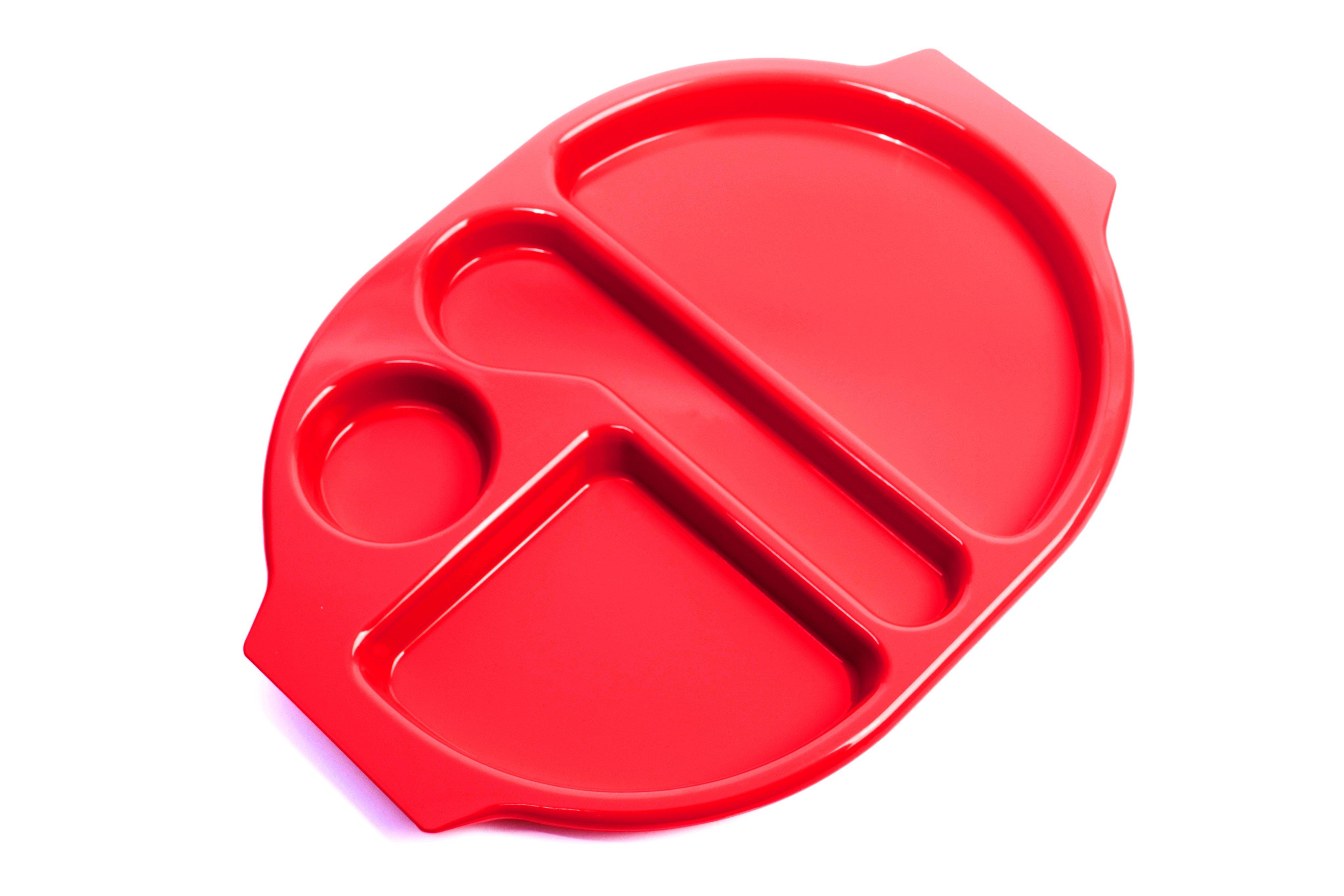 Harfield Red Polycarbonate Large Meal Tray