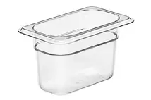 Clear 1/9 Poly Container 10cm