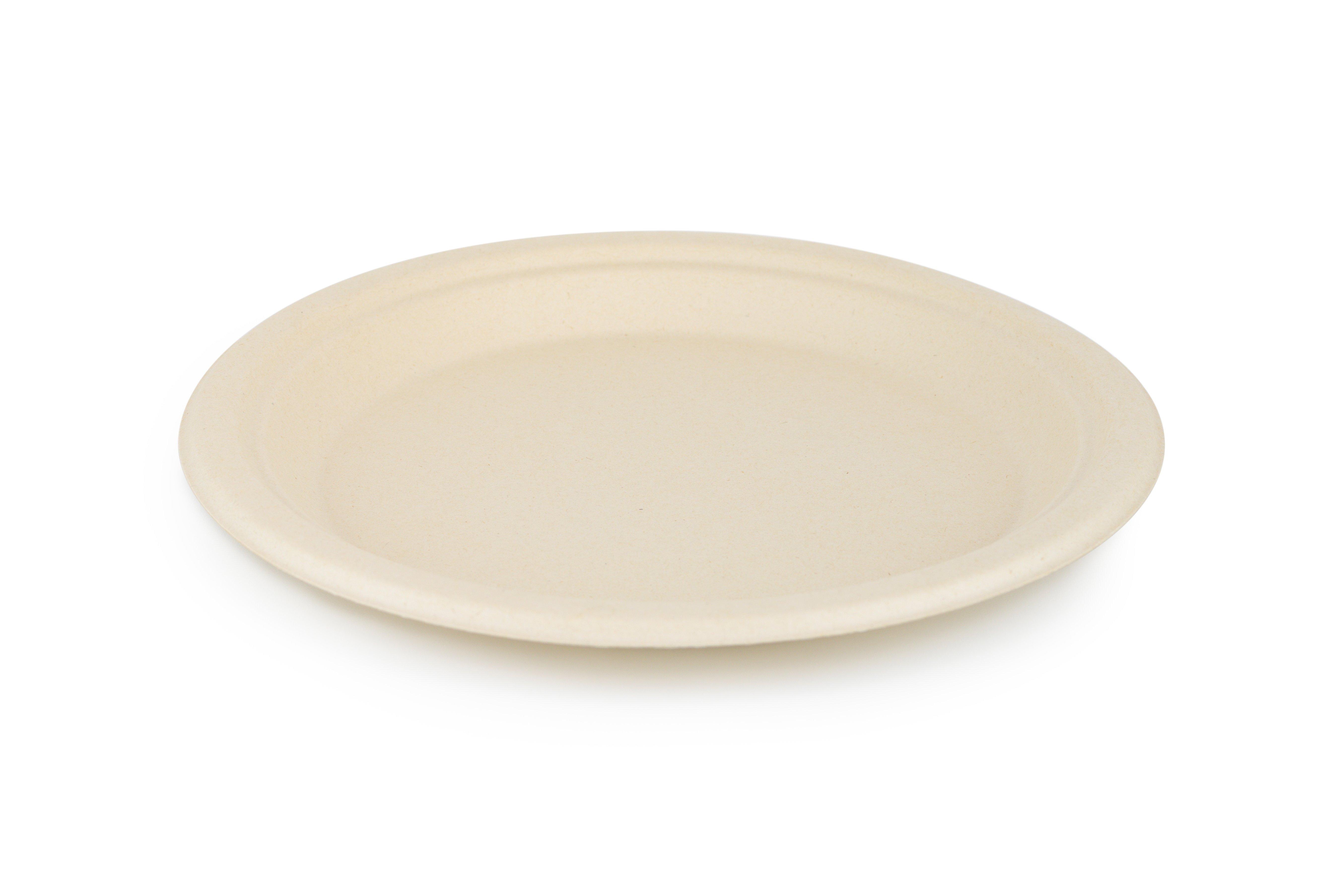 Sysco Earth Plus Unbleached Bagasse 9" Round Plate