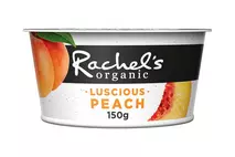 Rachel's Organic Luscious Peach Naturally Bio-Live Yogurt 150g
