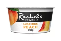 Rachel's Organic Luscious Peach Naturally Bio-Live Yogurt 150g Rachel's Organic Luscious Peach Naturally Bio-Live Yogurt 150g