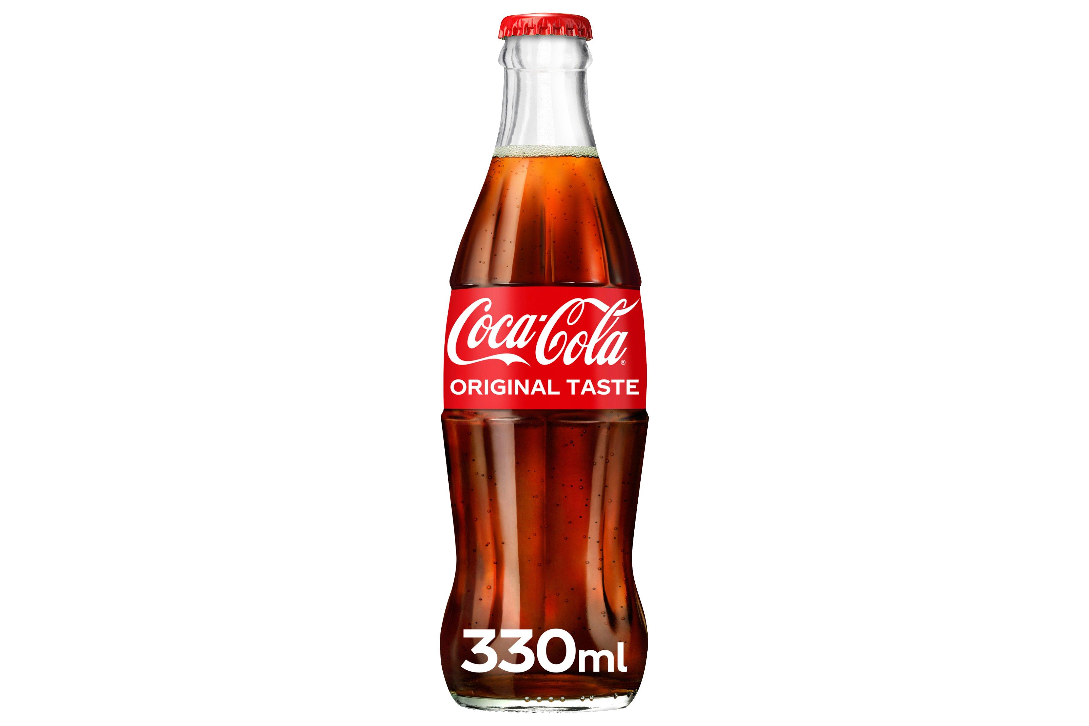 Coca-Cola Original Taste Glass Bottles 330ml     24 x 330ml