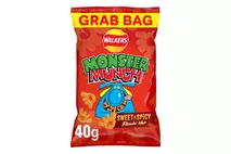 Monster Munch Mega Monster Munch Flamin' Hot Snacks 40g Monster Munch Mega Monster Munch Flamin' Hot Snacks 40g