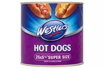 Westlers Premium Range Super Size Hot Dogs (5¼”)