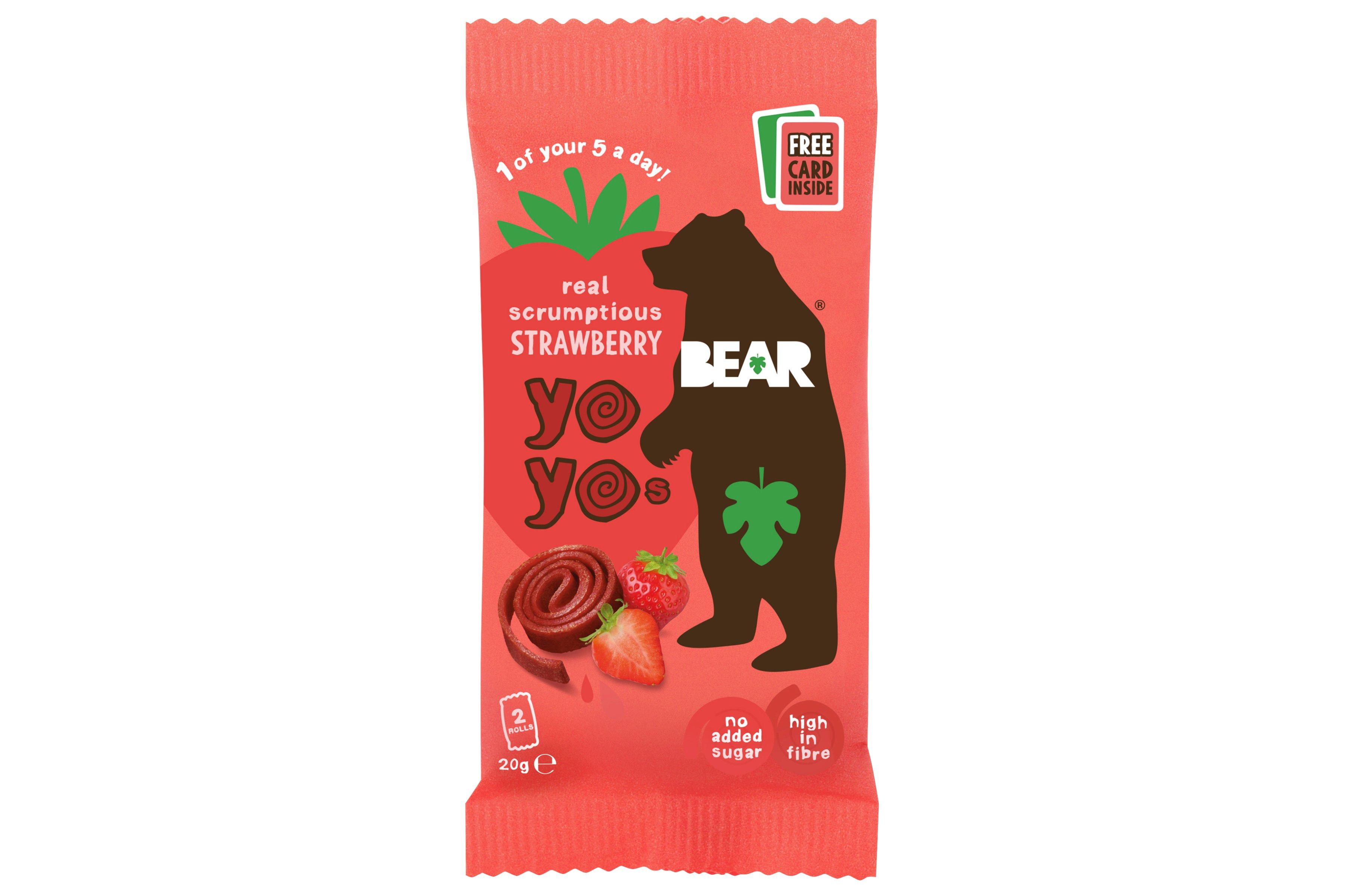 Bear Fruit Yoyos Strawberry 20g 1 x 18