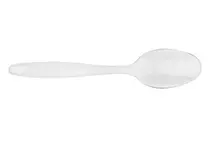 eGreen Plastic Dessert Spoon Clear