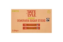 Tate & Lyle Fairtrade Demerara Sugar Sticks 2.5kg Tate & Lyle Fairtrade Demerara Sugar Sticks 2.5kg