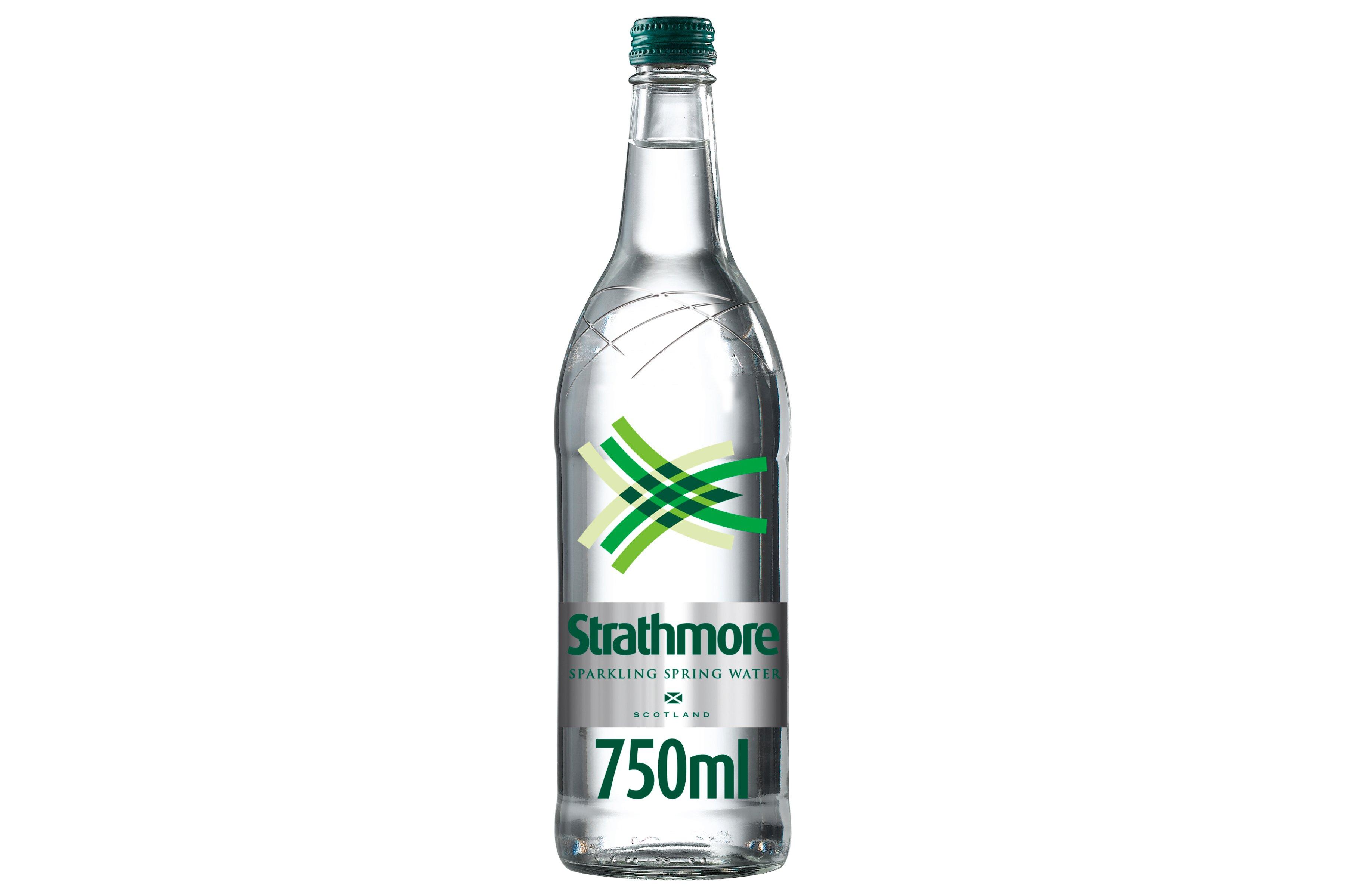 Strathmore Sparkling Spring Water 750ml Glass Bottle     12 x 750ml