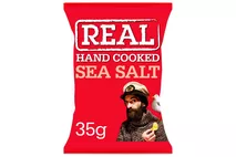 Real Handcooked Sea Salt Potato Crisps 35g Real Handcooked Sea Salt Potato Crisps 35g