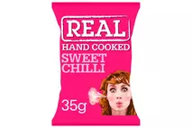 Real Hand Cooked Sweet Chilli Flavour Potato Crisps
