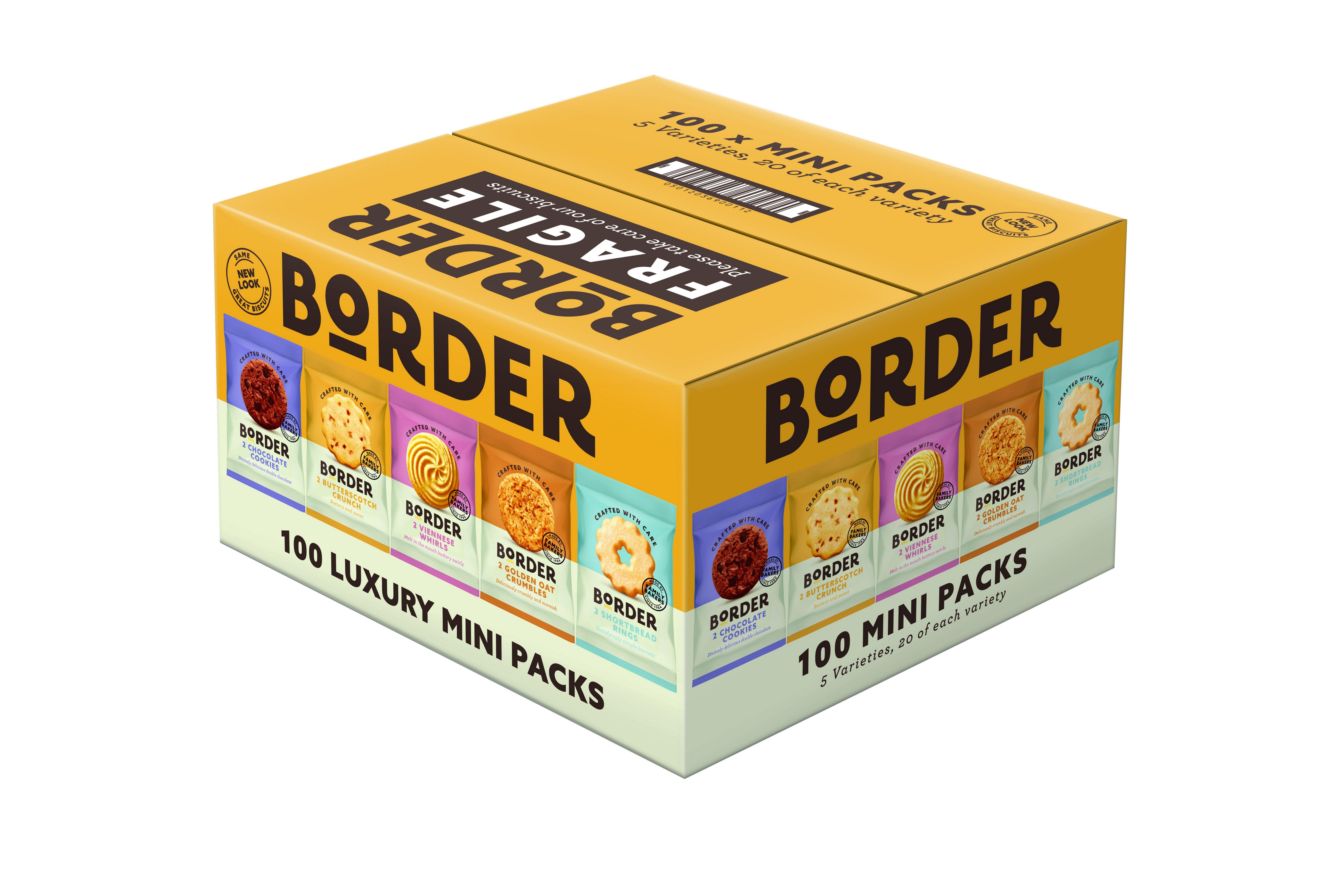 Border 100 Mini Packs 5 Varieties 100 x 2