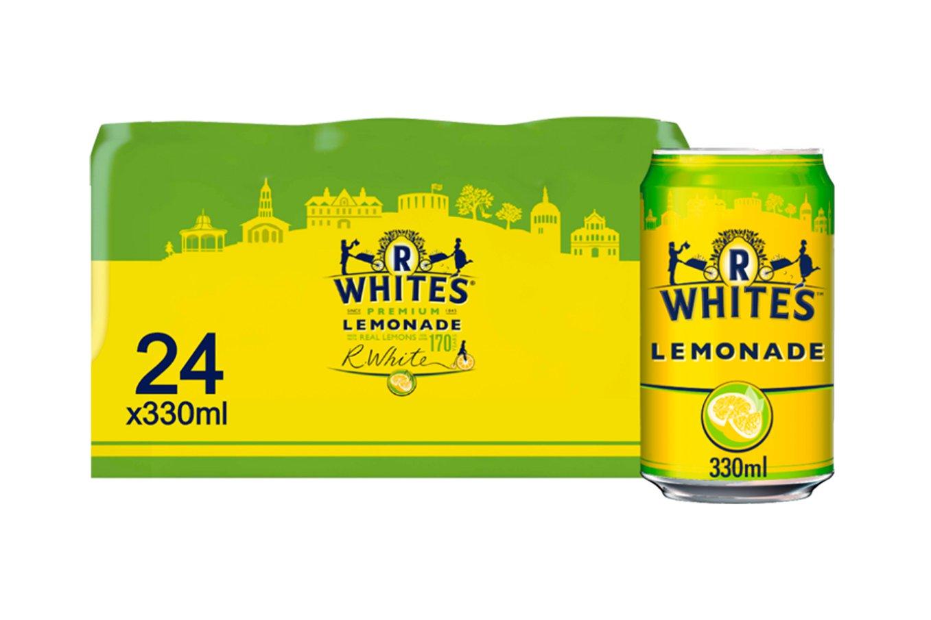 R White's Premium Lemonade 330ml     24 x 330ml