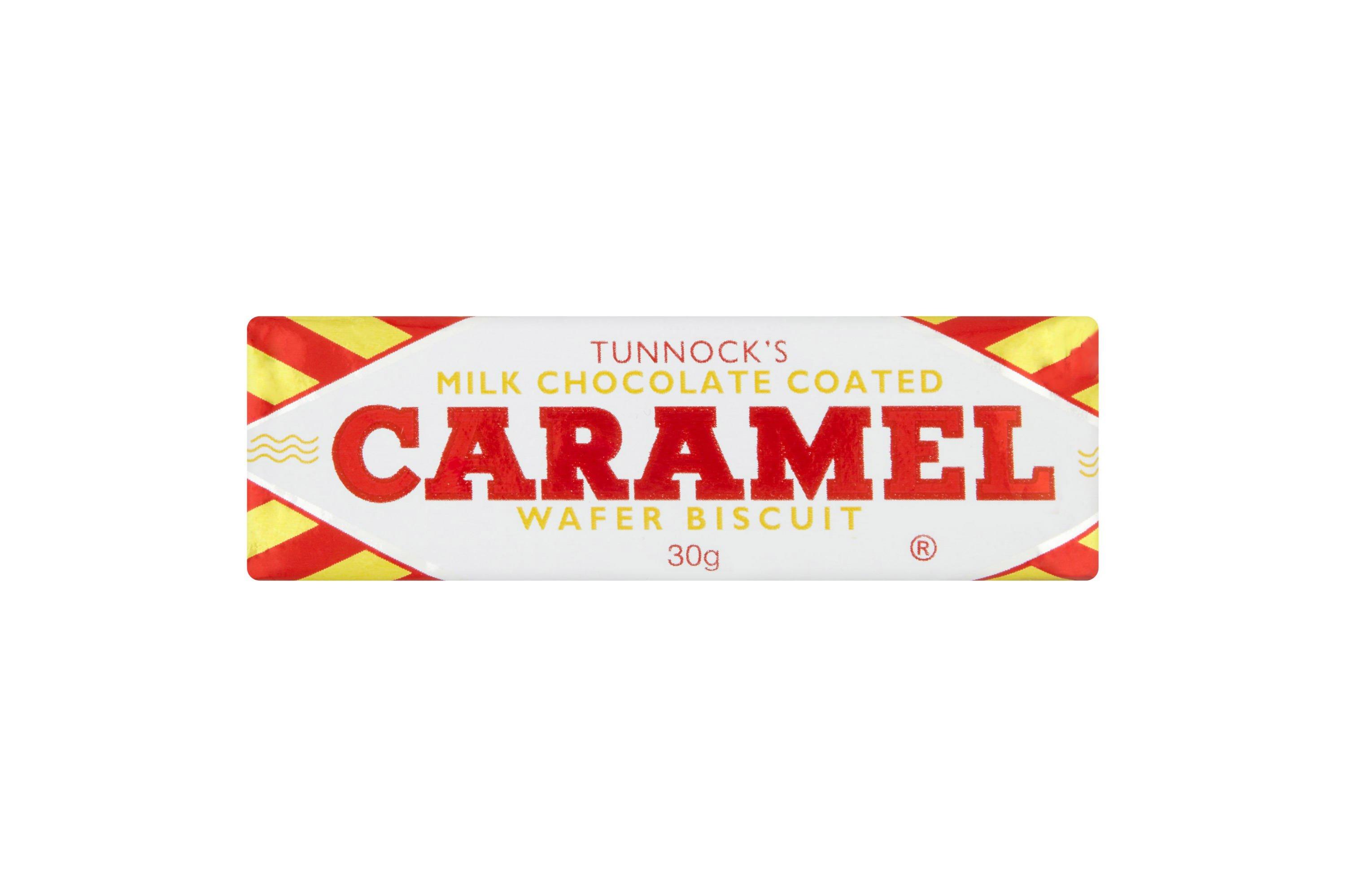 Tunnock's Milk Chocolate Coated Caramel Wafer Biscuits 30g     48 x 30g