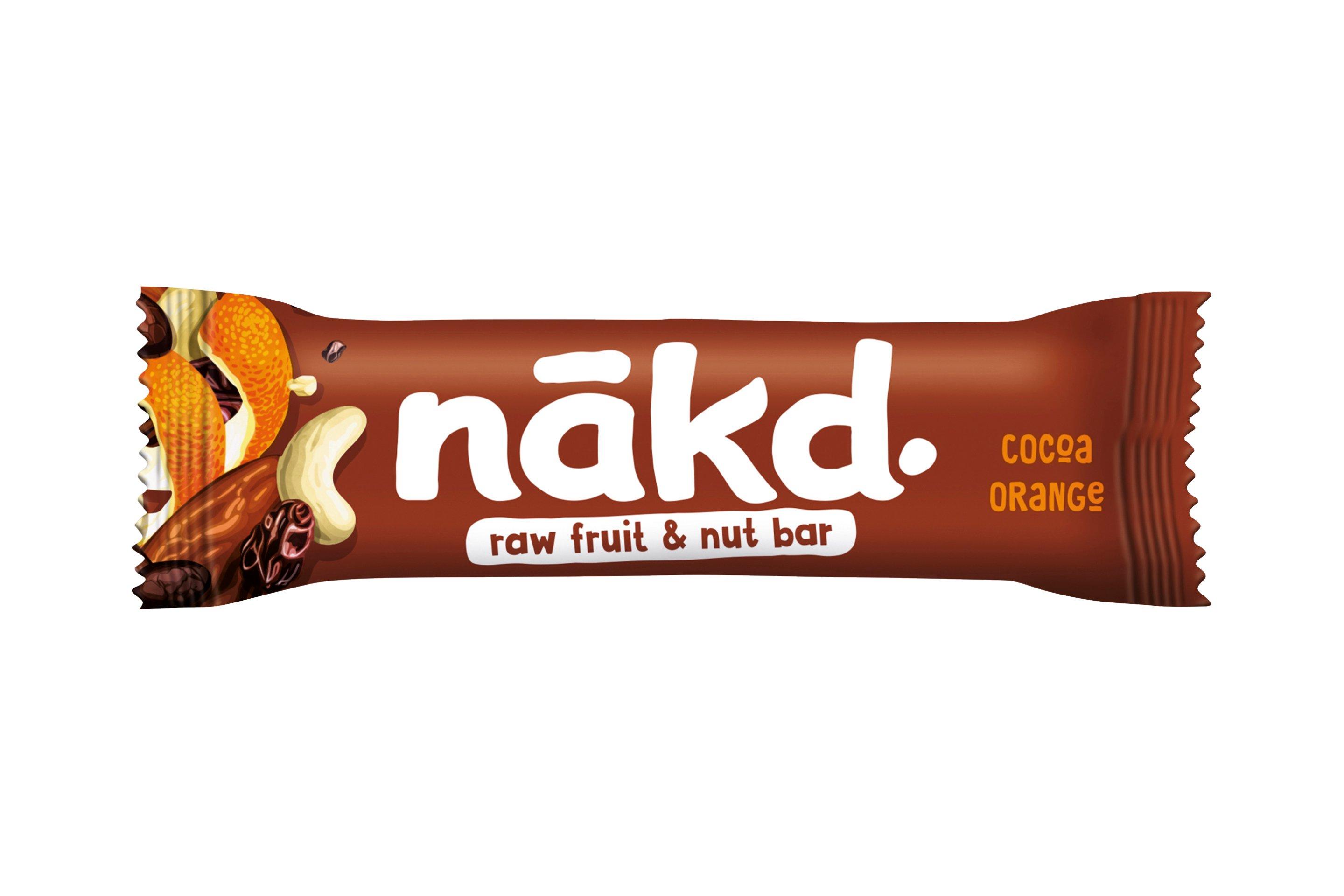 Nakd Cocoa Orange Fruit & Nut Bar 35g     18 x 35g