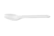 Plastico Spork White 12.5cm 1000 Pack Plastico Spork White 12.5cm 1000 Pack