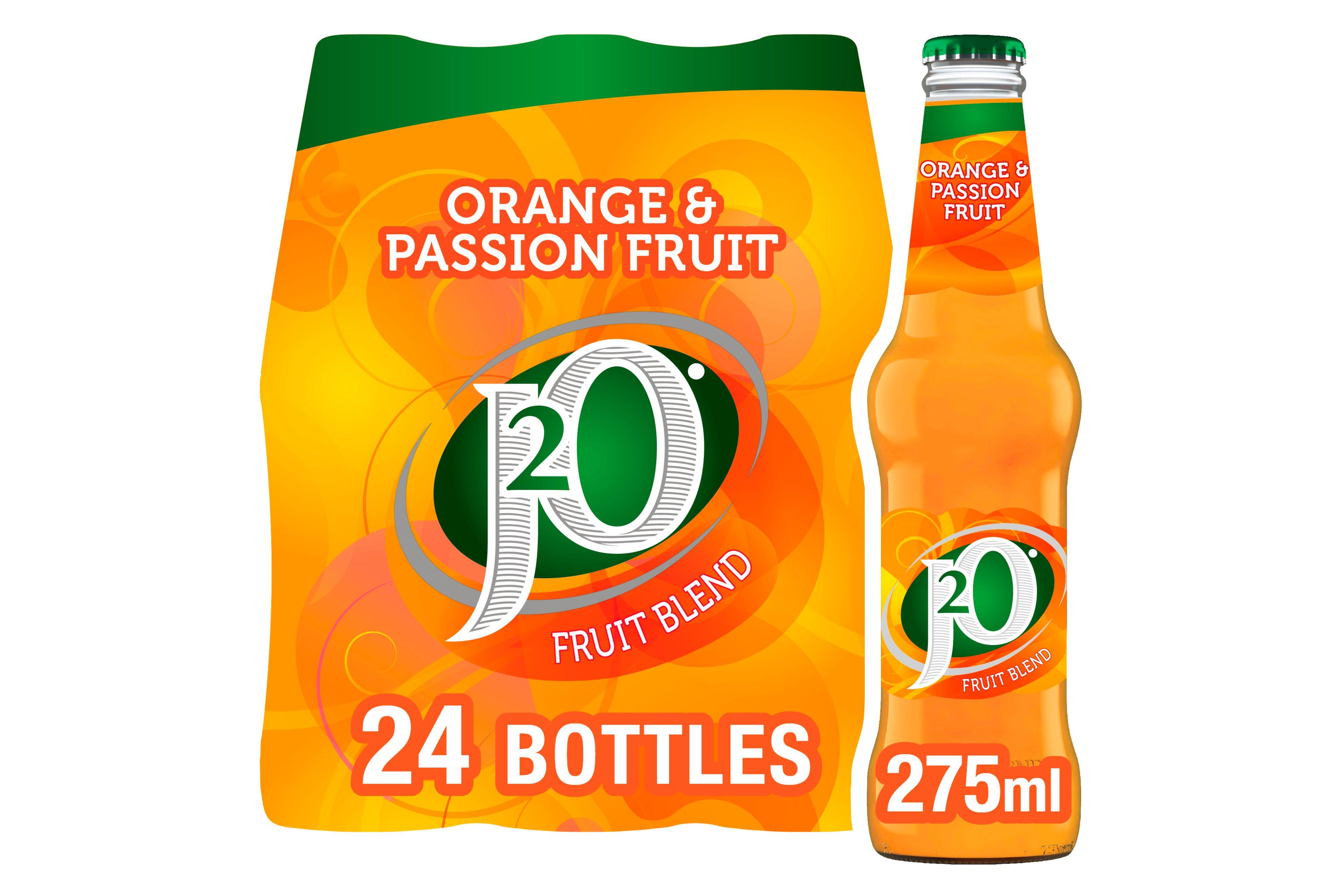J2O Fruit Blend Orange & Passion Fruit 275ml 24 x 275ml
