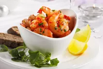 Black Tiger King Prawns (raw, headless, shell on) Black Tiger King Prawns (raw, headless, shell on)