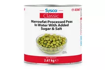 Brakes Marrowfat Processed Peas in Water with Added Sugar & Salt Brakes Marrowfat Processed Peas in Water with Added Sugar & Salt