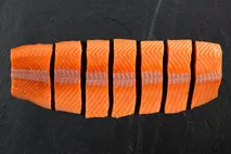 M&J Seafood Salmon Fillet Portions (skinless, boneless) M&J Seafood Salmon Fillet Portions (skinless, boneless)