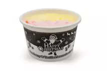 Cooldelight Strawberry & Vanilla Flavour Ice Cream Christmas Tubs