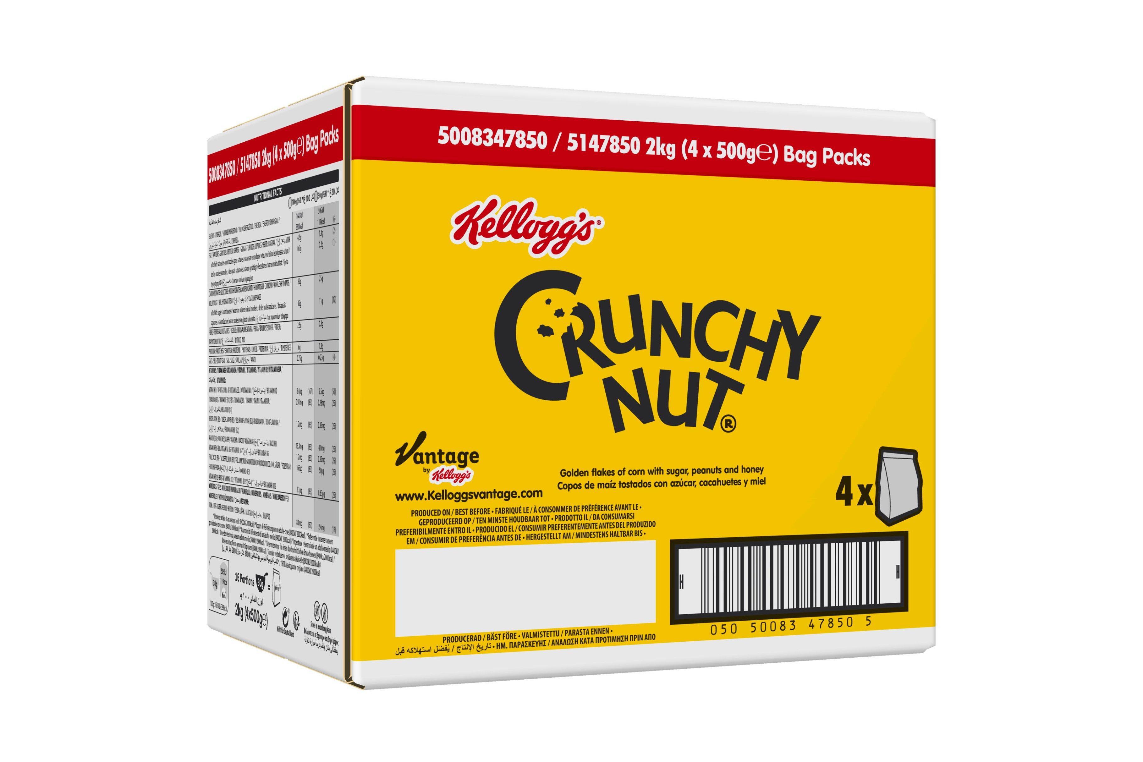 Kellogg's Cereal Portion Packs Crunchy Nut, All Bran, Special K, Full Case  of 40