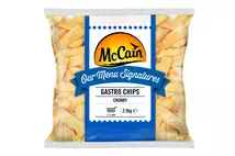 McCain Our Menu Signatures Gastro Chips Chunky 2.5kg McCain Our Menu Signatures Gastro Chips Chunky 2.5kg
