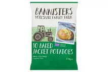 Bannisters Yorkshire Family Farm 10 Baked Jacket Potatoes 2.3kg Bannisters Yorkshire Family Farm 10 Baked Jacket Potatoes 2.3kg
