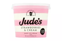 Jude's Strawberries And Cream Dairy Ice Cream Jude's Strawberries And Cream Dairy Ice Cream