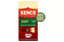Kenco Decaf Instant Coffee 200x1.8g, Stickpacks Kenco Decaf Instant Coffee 200x1.8g, Stickpacks