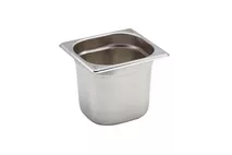 GenWare Stainless Steel Gastronorm GN 1/6 - 15cm Deep GenWare Stainless Steel Gastronorm GN 1/6 - 15cm Deep