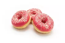 Country Choice Strawberry Flavoured Iced Ring Doughnuts