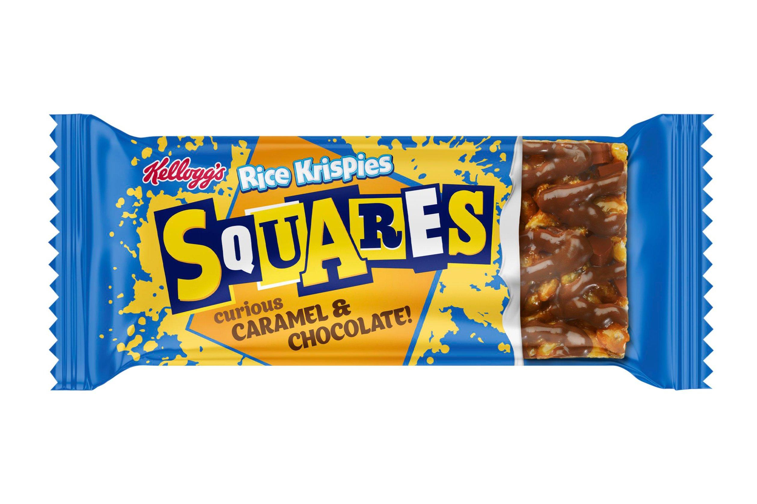 Kellogg's Squares Curious Caramel & Chocolate Cereal Bars     30 x 36g