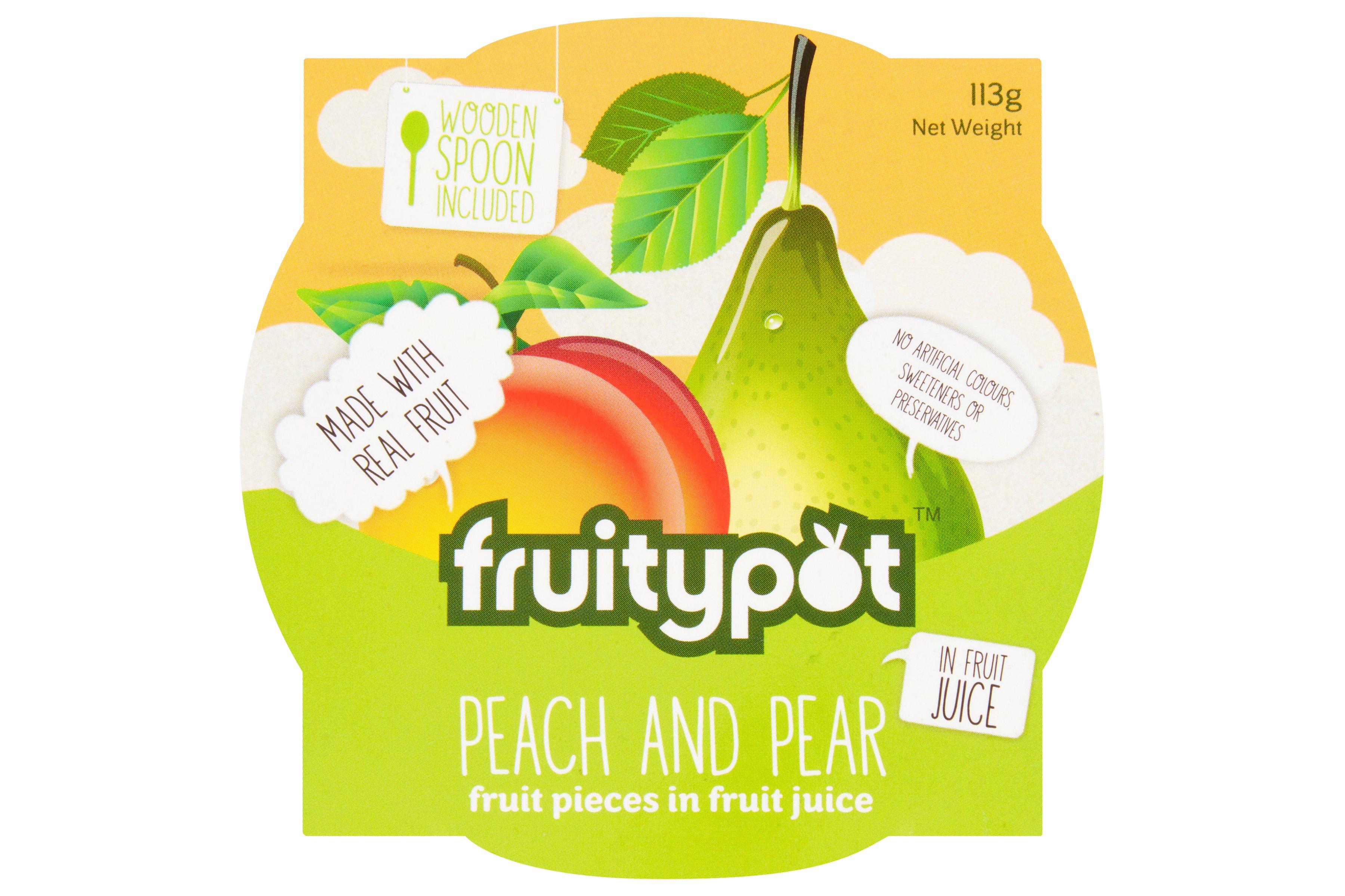 Fruitypot Peach & Pear 18 x 113g