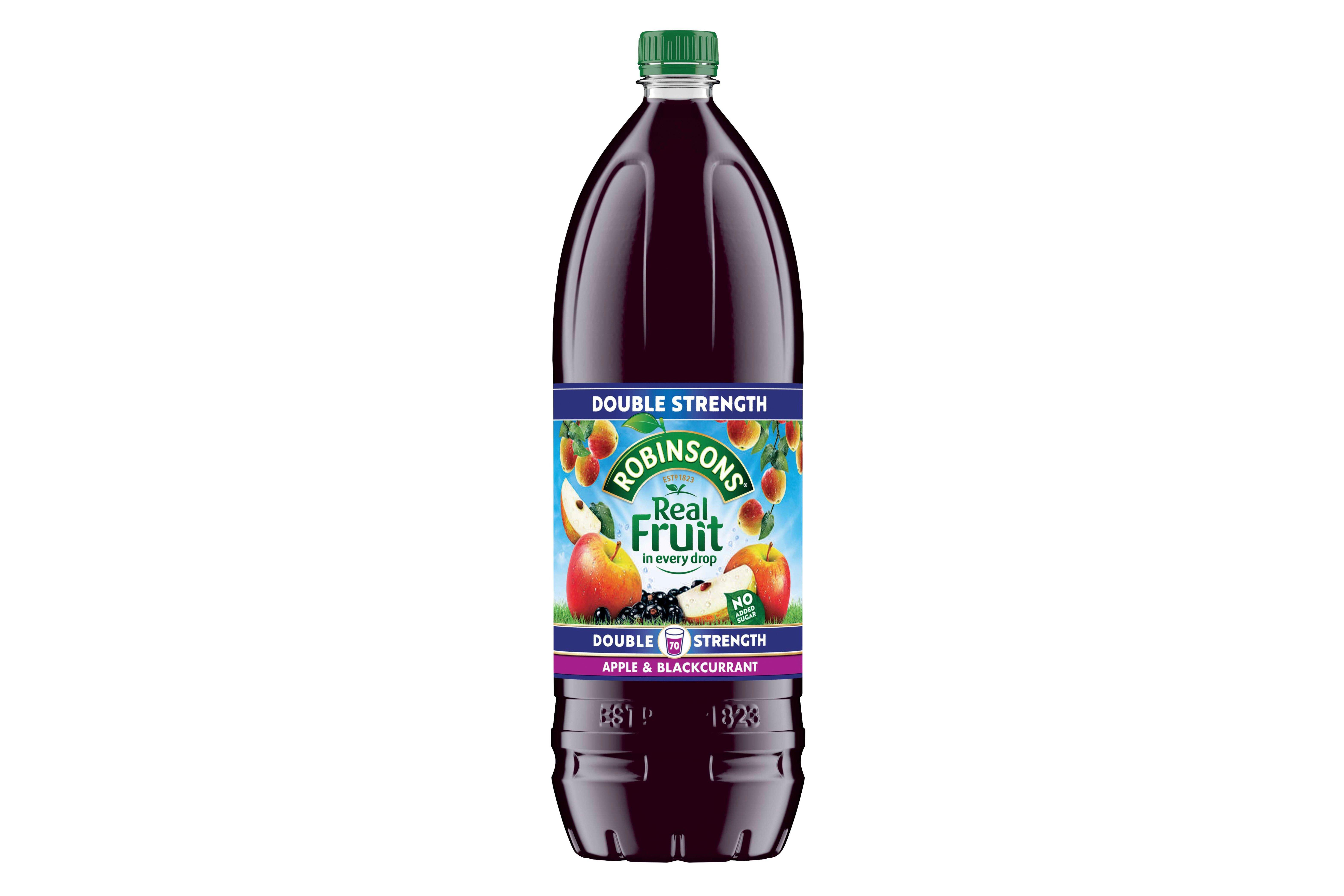 Robinsons Double Strength Apple & Blackcurrant Squash 2 x 1.75ltr