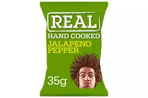 Real Hand Cooked Jalapeno Flavour Potato Crisps Real Hand Cooked Jalapeno Flavour Potato Crisps