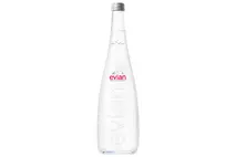 evian Still Mineral Water Glass Bottle