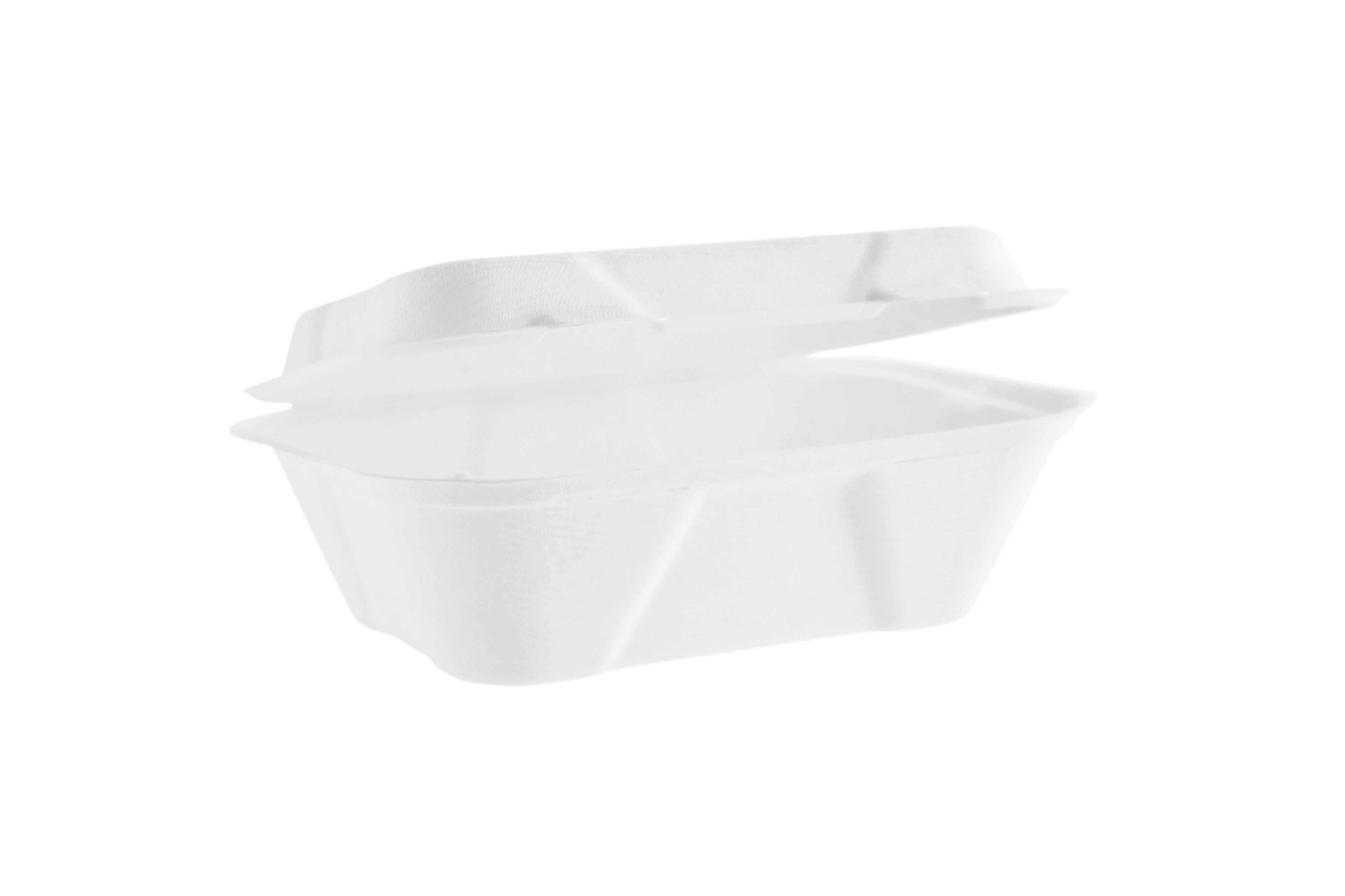 Vegware White Bagasse Clamshell ( 7x 5in) 1 x 500