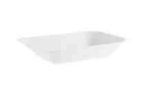 Vegware White Medium Bagasse Chip Tray (7 x 5in) Vegware White Medium Bagasse Chip Tray (7 x 5in)