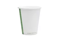 Vegware White Hot Cups White 8oz/255ml